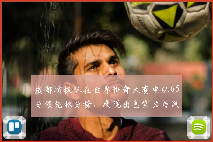 成都滑板队在世界街舞大赛中以65分领先积分榜，展现出色实力与风采